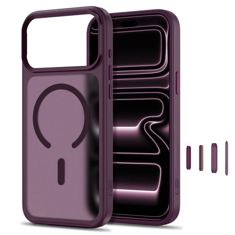 Tech-Protect iPhone 18 Pro Max / 17 Pro Max MagMat Mobil Cover - MagSafe Kompatibel - Mat Rød