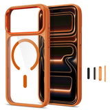 Tech-Protect iPhone 18 Pro / 17 Pro MagMat Mobil Cover - MagSafe Kompatibel - Gennemsigtig / Orange