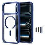 Tech-Protect iPhone 18 Pro / 17 Pro MagMat Mobil Cover - MagSafe Kompatibel - Gennemsigtig / Blå