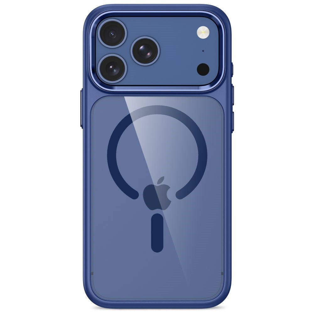 Tech-Protect iPhone 18 Pro Max / 17 Pro Max MagMat Mobil Cover - MagSafe Kompatibel - Gennemsigtig / Blå
