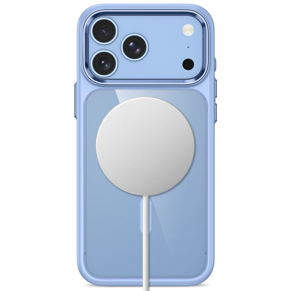 Tech-Protect iPhone 18 Pro Max / 17 Pro Max MagMat Mobil Cover - MagSafe Kompatibel - Gennemsigtig / Lyseblå