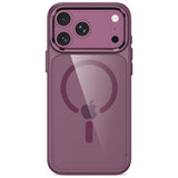 Tech-Protect iPhone 18 Pro / 17 Pro MagMat Mobil Cover - MagSafe Kompatibel - Gennemsigtig / Rød