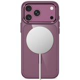 Tech-Protect iPhone 18 Pro / 17 Pro MagMat Mobil Cover - MagSafe Kompatibel - Gennemsigtig / Rød