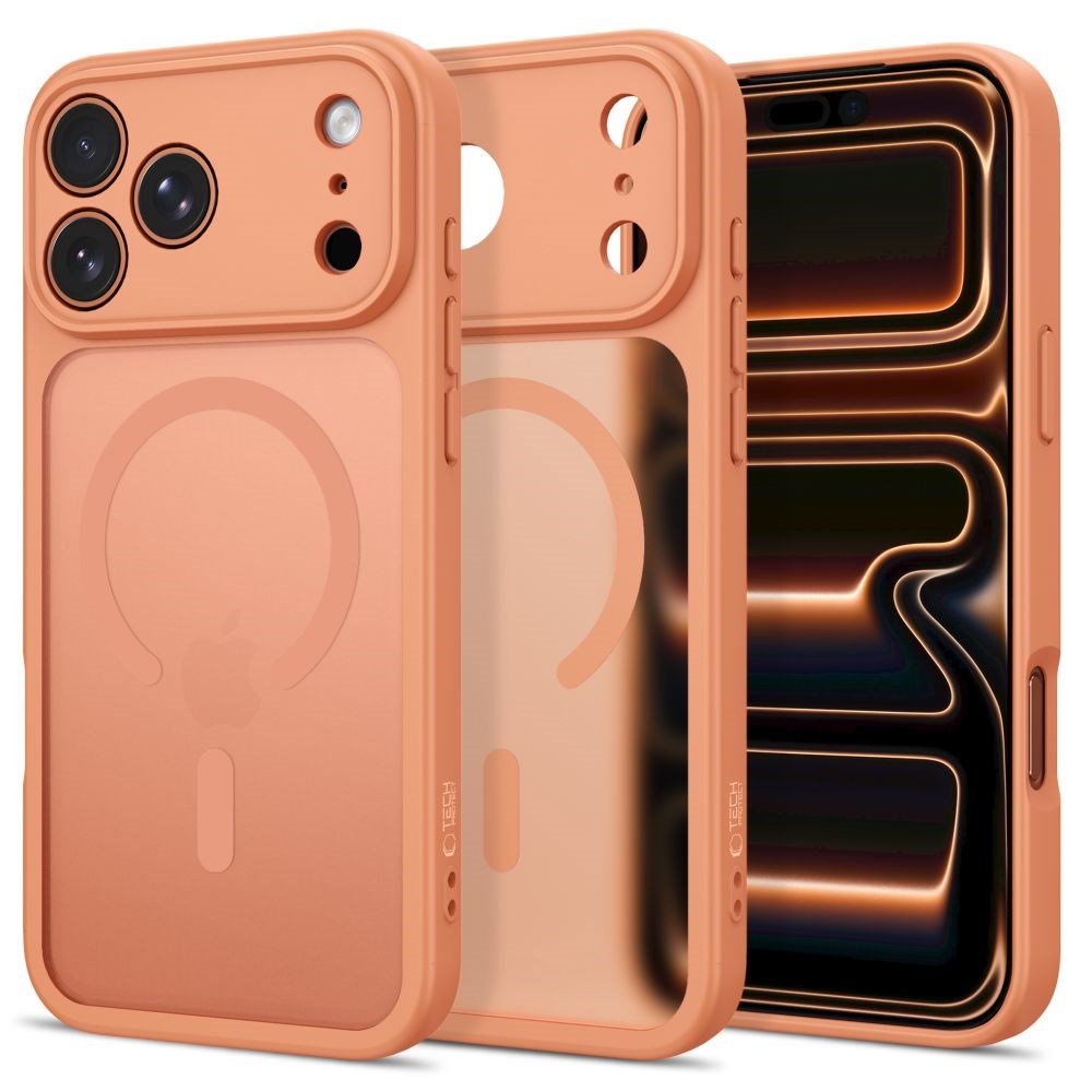 Tech-Protect BasicMag iPhone 17 Pro / 18 Pro Hybrid Bagside Cover - MagSafe Kompatibel - Mat Orange