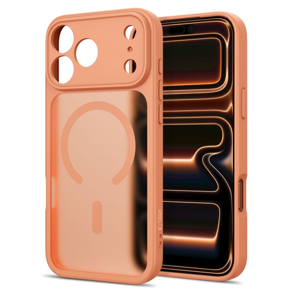 Tech-Protect BasicMag iPhone 17 Pro Max / 18 Pro Max Hybrid Bagside Cover - MagSafe Kompatibel - Mat Orange