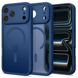 Tech-Protect BasicMag iPhone 17 Pro / 18 Pro Hybrid Bagside Cover - MagSafe Kompatibel - Mat Mørkeblå