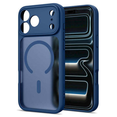 Tech-Protect BasicMag iPhone 17 Pro / 18 Pro Hybrid Bagside Cover - MagSafe Kompatibel - Mat Mørkeblå