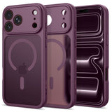 Tech-Protect BasicMag iPhone 17 Pro / 18 Pro Hybrid Bagside Cover - MagSafe Kompatibel - Mat Rød