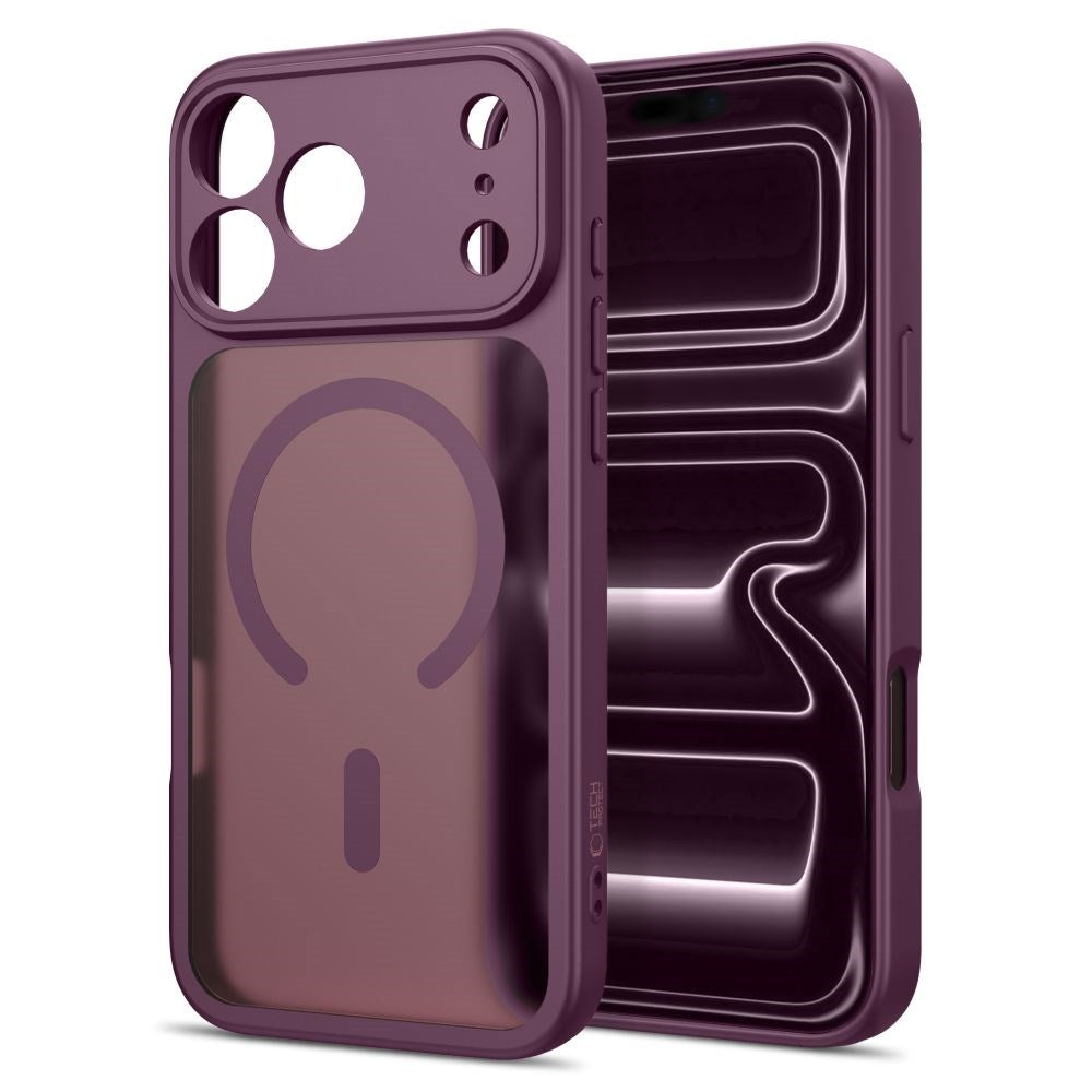 Tech-Protect BasicMag iPhone 17 Pro / 18 Pro Hybrid Bagside Cover - MagSafe Kompatibel - Mat Rød