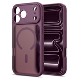 Tech-Protect BasicMag iPhone 17 Pro Max / 18 Pro Max Hybrid Bagside Cover - MagSafe Kompatibel - Mat Rød