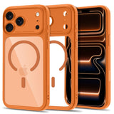 Tech-Protect iPhone 18 Pro / 17 Pro MagPeak Mobil Cover - MagSafe Kompatibel - Orange / Gennemsigtig