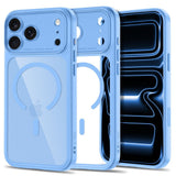 Tech-Protect iPhone 18 Pro / 17 Pro MagPeak Mobil Cover - MagSafe Kompatibel - Lyseblå / Gennemsigtig