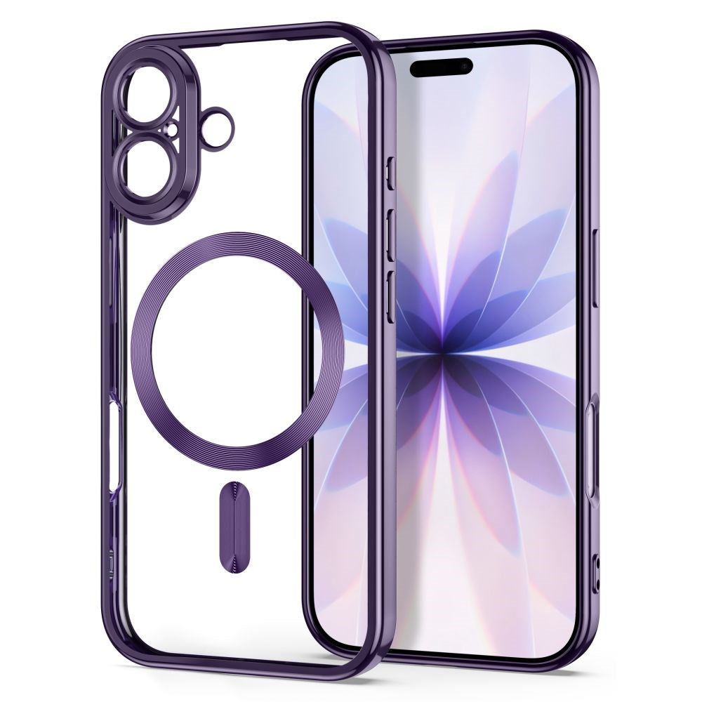 Tech-Protect iPhone 17 MagFlex Cover - MagSafe Kompatibel - Lilla / Gennemsigtig