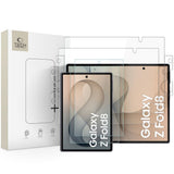 Tech-Protect Samsung Galaxy Z Fold8 Easy Set Foil & Glass Fit+ 4-i-1 Forside- & Bagsideskærm Beskyttelsessæt  - Gennemsigtig