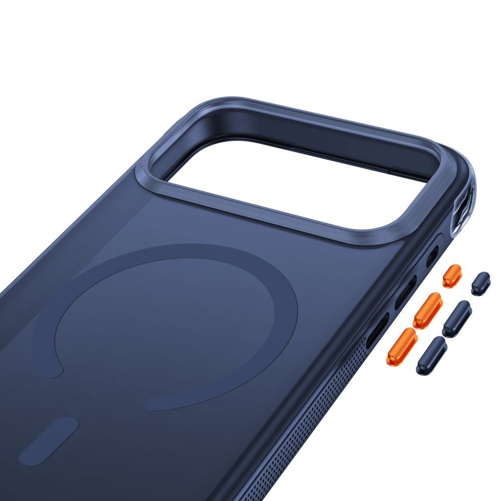 Tech-Protect iPhone 18 Pro / 17 Pro MagAir Bagside Cover - MagSafe Kompatibel - Mat Blå