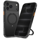Tech-Protect iPhone 18 Pro / 17 Pro MagAir Stand Mobil Cover m. Kickstand - MagSafe Kompatibel - Mat Sort