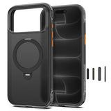 Tech-Protect iPhone 18 Pro / 17 Pro MagAir Stand Mobil Cover m. Kickstand - MagSafe Kompatibel - Mat Sort