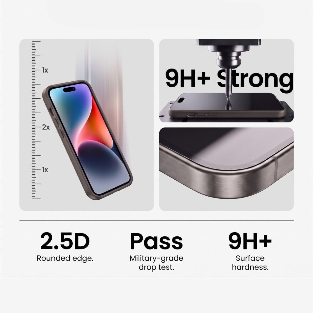 Tech-Protect Samsung Galaxy S26 FE Glass Fit+ Hærdet Glas Skærmbeskyttelse - 2 stk. - Gennemsigtig