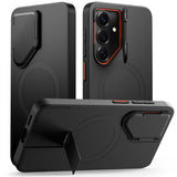 Samsung Galaxy S26 Tech-Protect Kevlar Aura Hybrid Bagside Cover - MagSafe Kompatibel - Sort