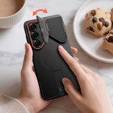 Samsung Galaxy S26 Ultra Tech-Protect Kevlar Aura Hybrid Bagside Cover - MagSafe Kompatibel - Sort