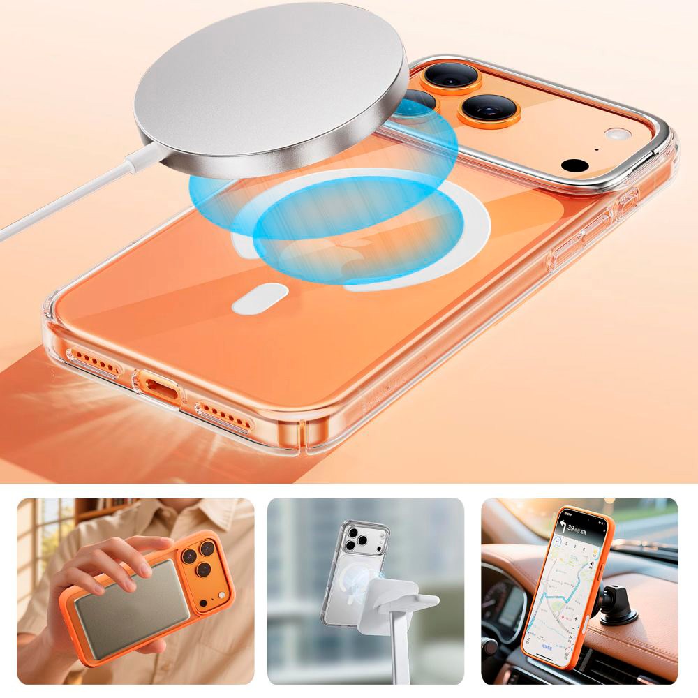 Tech-Protect - MagSafe Ring m. Installationsramme - Hvid