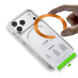 Tech-Protect MagSafe Kompatibel Magnetisk Ring - Installationsramme - 2 stk - Orange / Sort