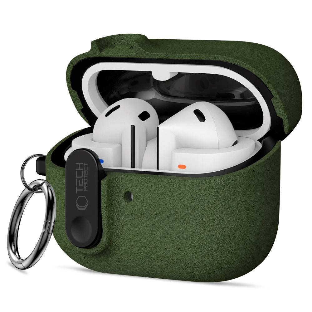 Tech-Protect Samsung Galaxy Buds 3 / 3 Pro / 3 FE Slim Hook Cover - Karabinhage - Grøn