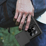 Xiaomi Redmi Note 15 Pro+ (Plus) Tech-Protect Camshield m. Fingergreb & Ståfunktion - Sort