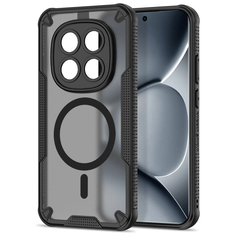 Xiaomi Redmi Note 15 Pro+ (Plus) Tech-Protect Rugged Shield Case - MagSafe Kompatibel - Mat Sort