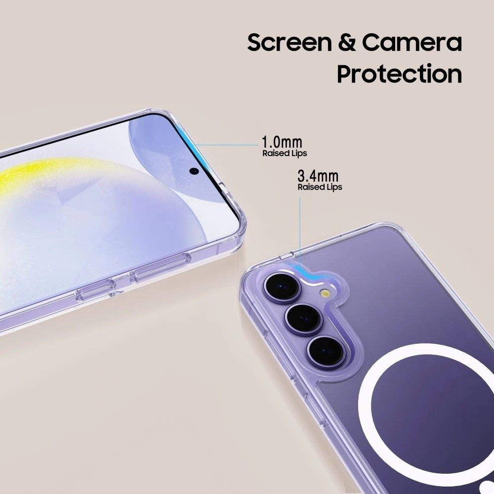 Samsung Galaxy S26+ (Plus) Tech-Protect Flexair Hybrid Bagside Cover - MagSafe Kompatibel - Gennemsigtig