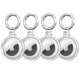 Tech-Protect Apple AirTag 1. & 2. Gen. Icon Case m. Karabinhage - 4 stk. - Gennemsigtig