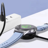 Tech-Protect MC03 Samsung Galaxy Watch Trådløs Oplader m. USB-C 2.5W - 1m - Sort