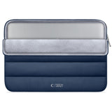 Tech-Protect Fluffy MacBook / Laptop 15-16" Sleeve m. Ekstra Lynlåslomme - Maks. Mål: 27 x 38cm - Mørkeblå
