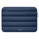Tech-Protect Fluffy MacBook / Laptop 15-16" Sleeve m. Ekstra Lynlåslomme - Maks. Mål: 27 x 38cm - Mørkeblå