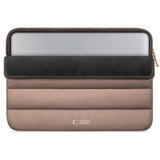 Tech-Protect Fluffy MacBook / Laptop 13-14" Sleeve m. Ekstra Lynlåslomme - Maks. Mål: 25 x 35cm - Beige