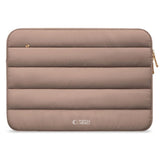 Tech-Protect Fluffy MacBook / Laptop 15-16" Sleeve m. Ekstra Lynlåslomme - Maks. Mål: 27 x 38cm - Beige