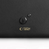 Tech-Protect MacBook / Laptop 15-16" Computer Sleeve i Kunstlæder - Foret Inderside - Black