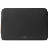 Tech-Protect MacBook / Laptop 15-16" Computer Sleeve i Kunstlæder - Foret Inderside - Black