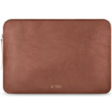 Tech-Protect MacBook / Laptop 15-16" Computer Sleeve i Kunstlæder - Foret Inderside - Brown