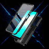 Tech-Protect - Samsung Galaxy A26 (5G) - Kevlar Pro Hårdt Plastik Cover m. Skærmbeskyttelse & Kickstand - Sort