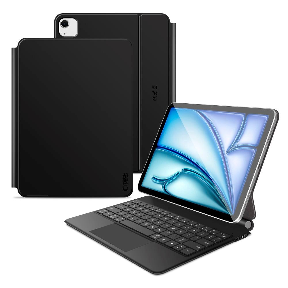 iPad Air 11" (2026 / 2025 / 2024) / Air (2022 / 2020) Tech-Protect Keyboardcover  - Engelsk Tastatur - Sort