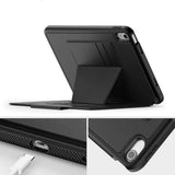 iPad 11" (2025) / iPad 10.9" (2024 / 2022) - Tech-Protect Flip Cover m. Kortholder & Pencil Holder - Sort