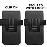 Tech-Protect Universal Kunstlæder Etui - Mål (16.5 x 9.1 x 2.4 cm) - Sort