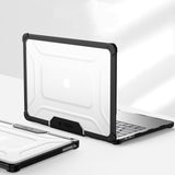 MacBook Air 13" M2 / M3 / M4 (2022 - 2025) - Tech-Protect SmartShell Pro Cover - Sort / Gennemsigtig