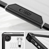 MacBook Air 15" M2 / M3 / M4 (2023 - 2025) - Tech-Protect SmartShell Pro Cover - Sort / Gennemsigtig