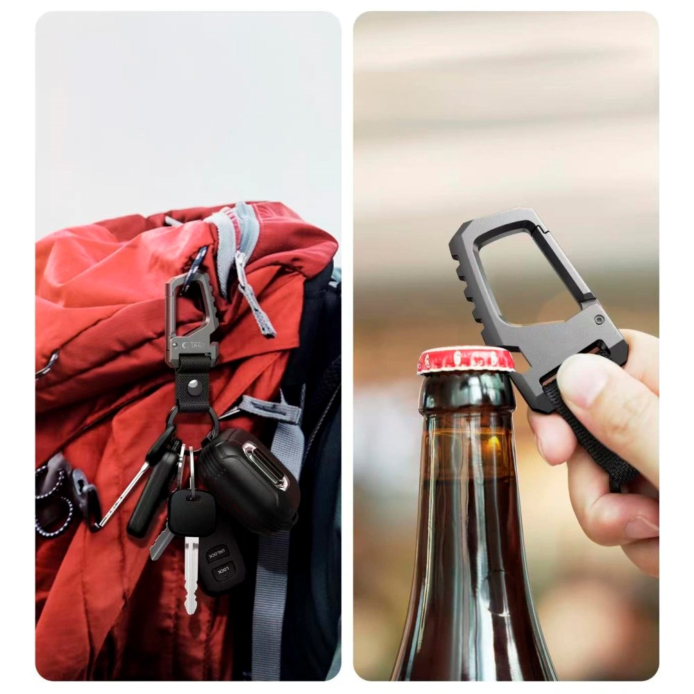 SlideLock Karabinnøglering - Tech-Protect - Sort