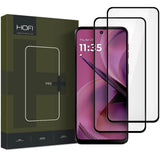 Motorola Moto G55 (5G) Hofi Glass Pro+ Beskyttelsesglas - 2 Stk. - Case Friendly - Sort Kant