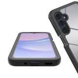 Tech-Protect Samsung Galaxy A16 (4G/5G) DEFENSE360 Cover m. Skærmbeskyttelse - Gennemsigtig / Sort