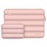 MacBook / Laptop 15-16" - Tech-Protect Puffy - Sleeve m. Lille Taske - Lyserød