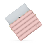 MacBook / Laptop 15-16" - Tech-Protect Puffy - Sleeve m. Lille Taske - Lyserød